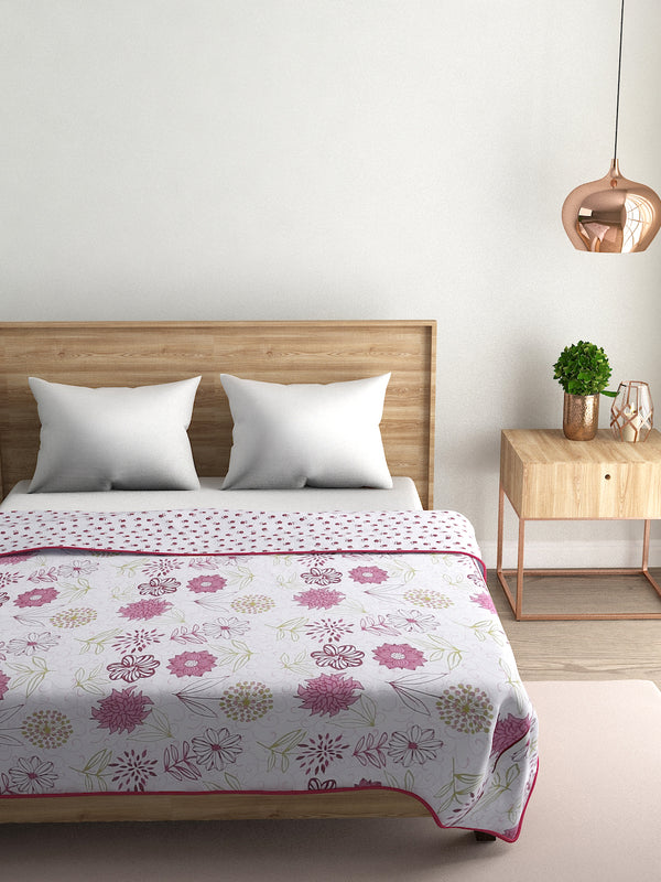 Naksh Dohar Pink3 Bed Cotton Comforter