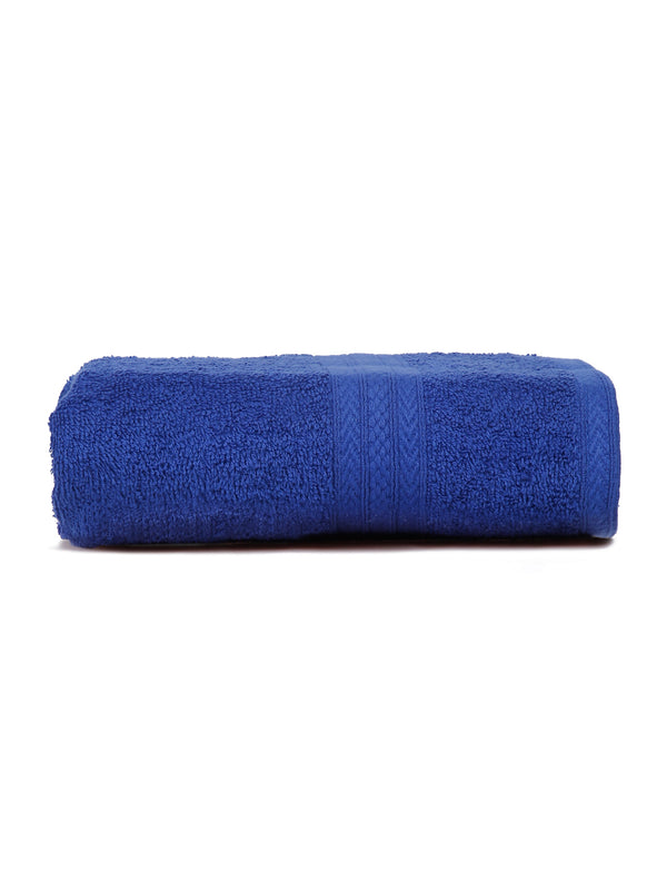 Naksh 450 GSM Blue Super Absorbent Bath Towel