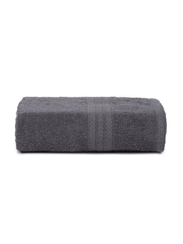 Naksh 450 GSM Grey Super Absorbent Bath Towel