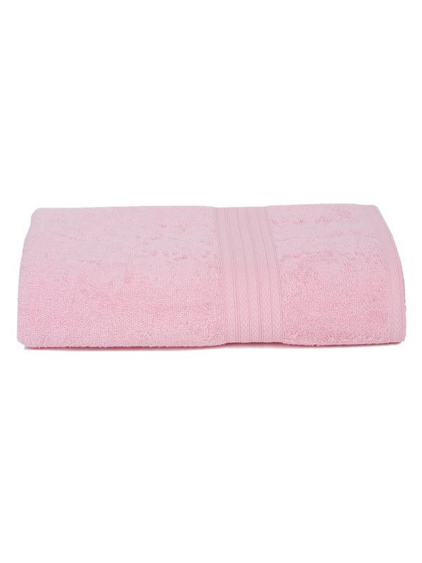 Naksh 450 GSM Pink Super Absorbent Bath Towel
