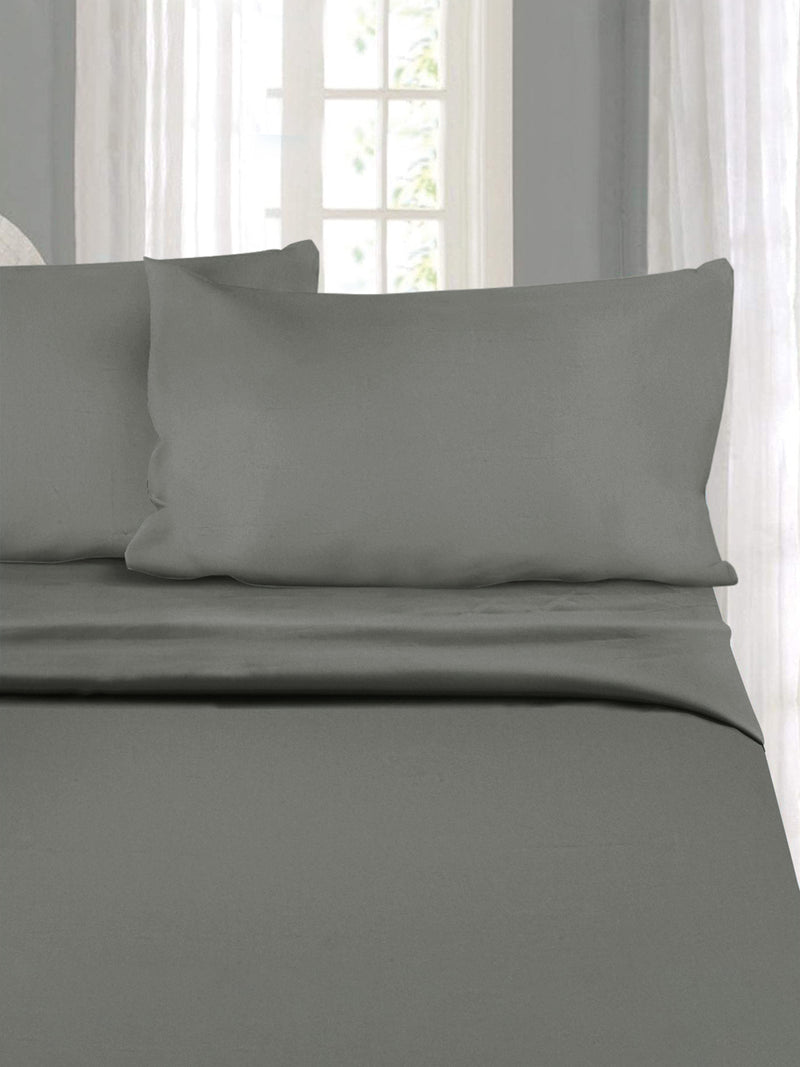 Naksh 210TC Plain Grey Cotton