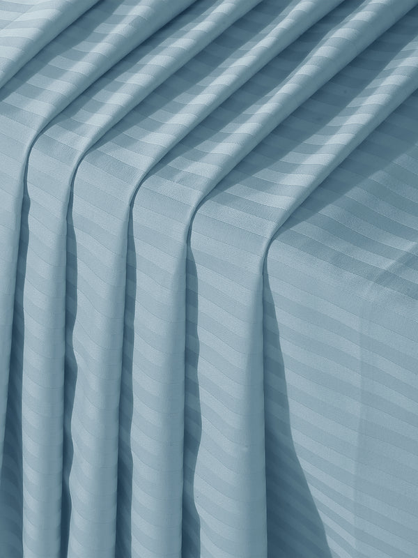 Naksh 300 TC Stripes Slate Blue Cotton