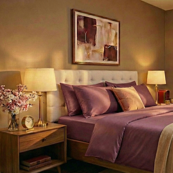 Naksh Plain Cotton Bedsheet (210 TC)
