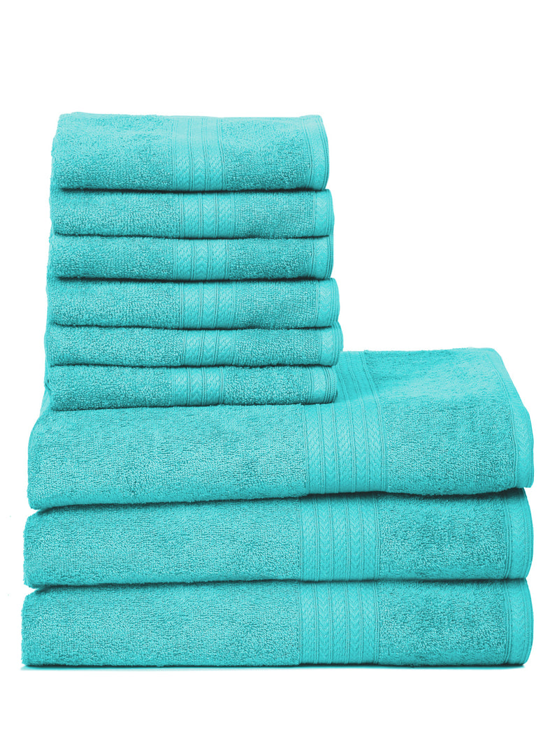 Naksh 450 GSM Aqua Super Absorbent Jumbo Family Combo Towel