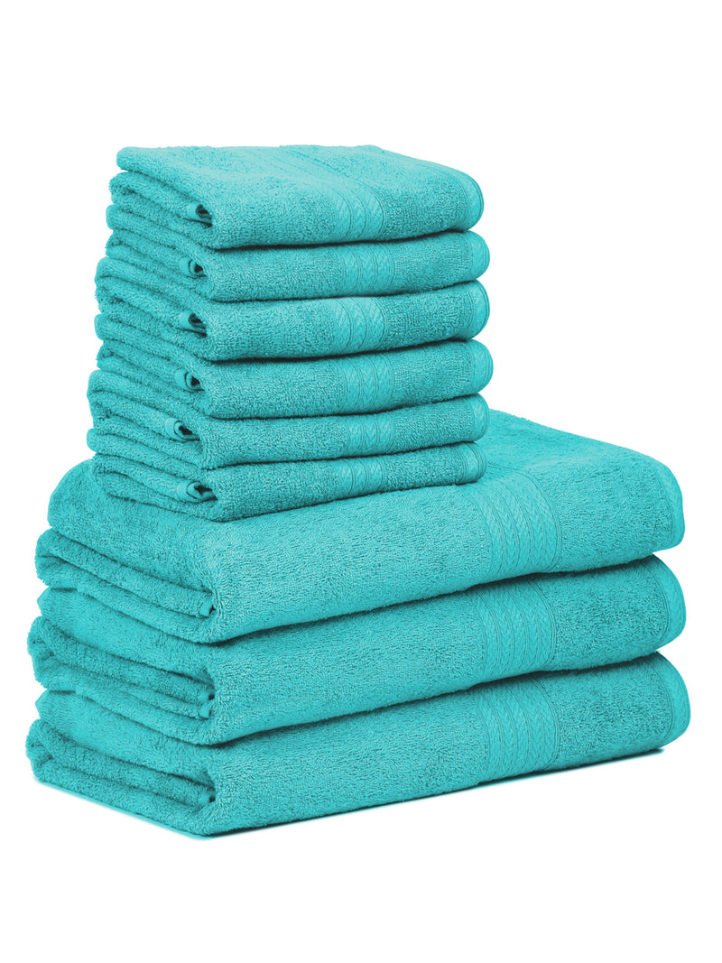 Naksh 450 GSM Aqua Super Absorbent Jumbo Family Combo Towel