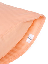 Naksh 210 TC Stripes Peach Cotton Pillow Cover