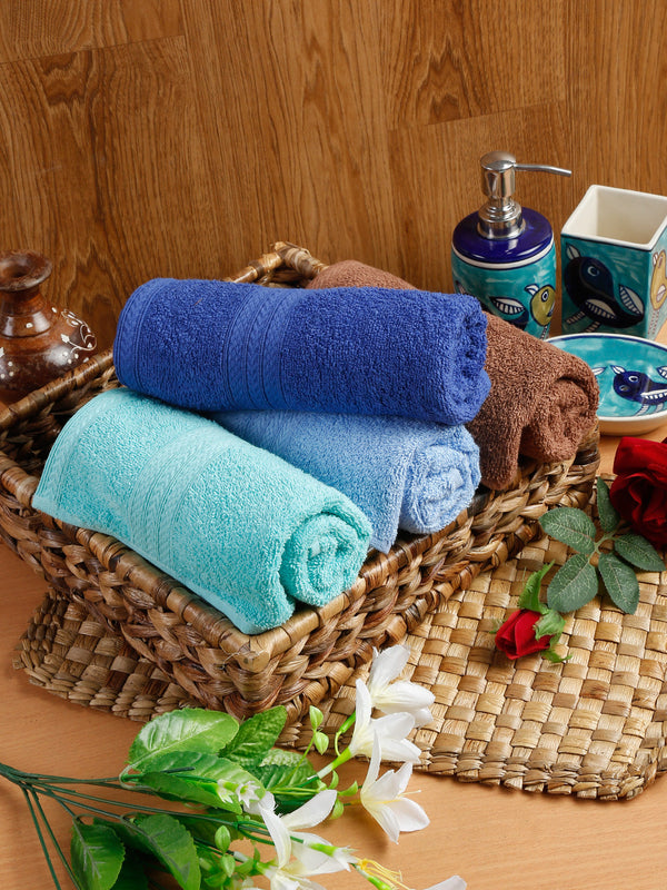 Naksh 450 GSM Super Absorbent Hand Towel Combo Multicolor 13