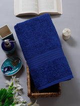 Naksh 450 GSM Navy Blue Super Absorbent Bath Towel