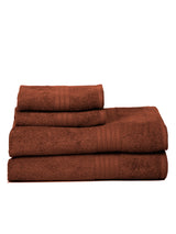 Naksh 450 GSM Super Absorbent Rust 2 Bath Towel 2 Hand Towel