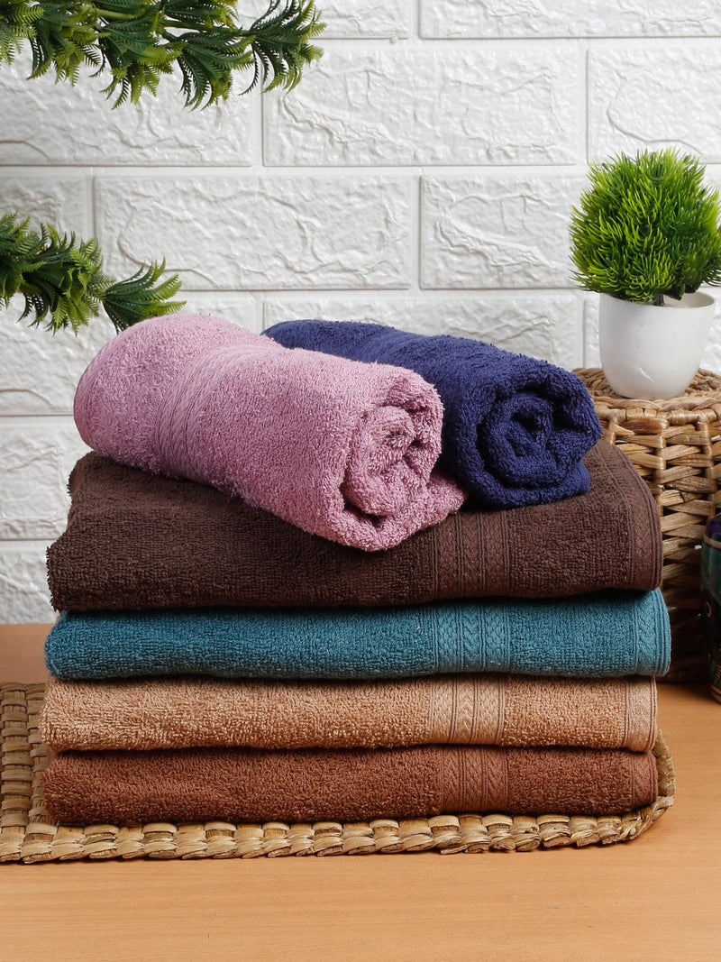 Naksh 450 GSM Super Absorbent Hand Towel Combo Multicolor 10