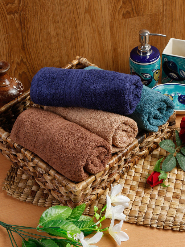 Naksh 450 GSM Super Absorbent Hand Towel Combo Multicolor 15