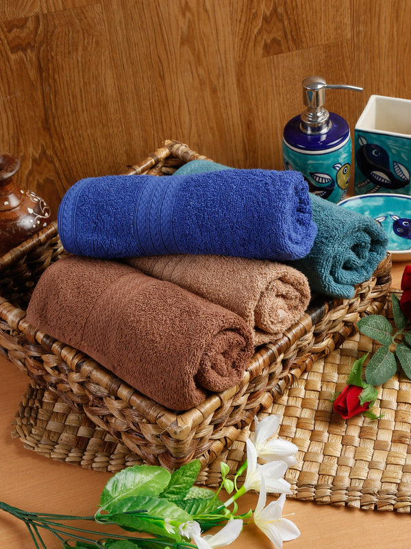 Naksh 450 GSM Super Absorbent Hand Towel Combo Multicolor 16