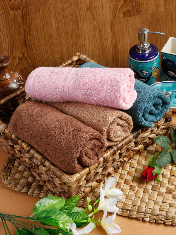 Naksh 450 GSM Super Absorbent Hand Towel Combo Multicolor 17