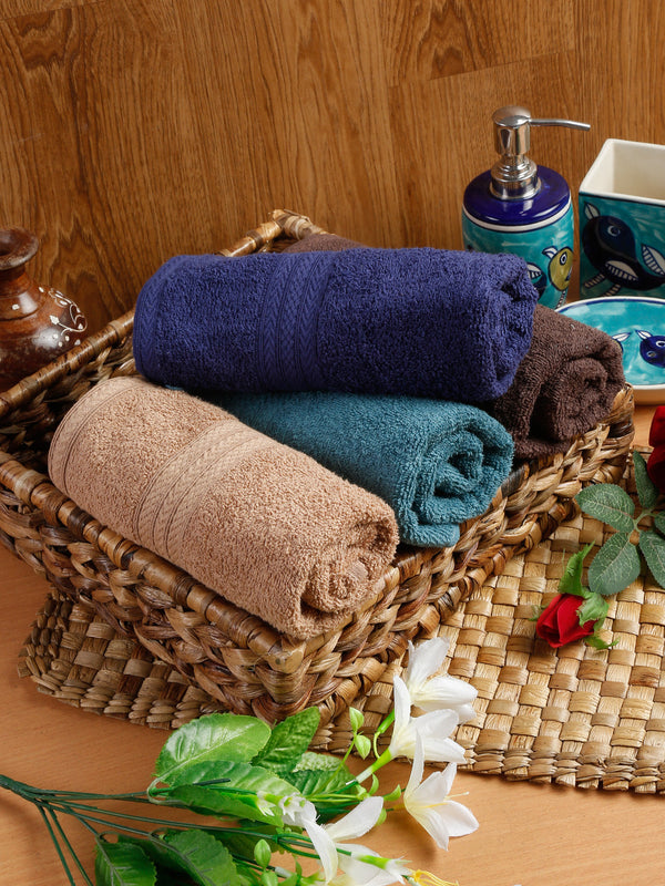 Naksh 450 GSM Super Absorbent Hand Towel Combo Multicolor 19