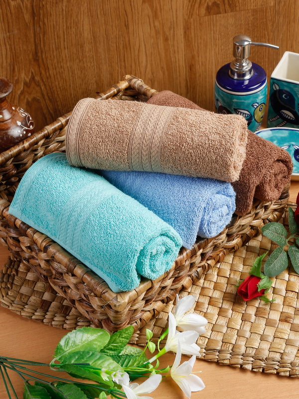 Naksh 450 GSM Super Absorbent Hand Towel Combo Multicolor 1