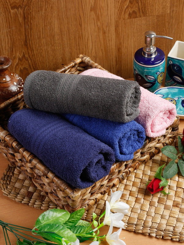 Naksh 450 GSM Super Absorbent Hand Towel Combo Multicolor 22