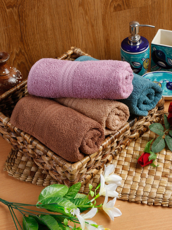 Naksh 450 GSM Super Absorbent Hand Towel Combo Multicolor 24