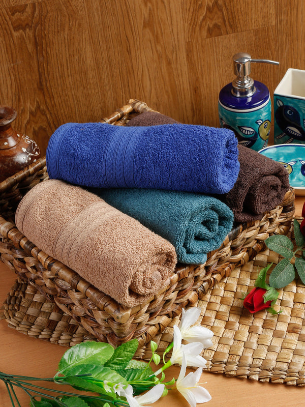 Naksh 450 GSM Super Absorbent Hand Towel Combo Multicolor 26