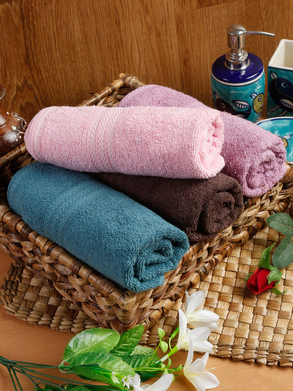 Naksh 450 GSM Super Absorbent Hand Towel Combo Multicolor 28