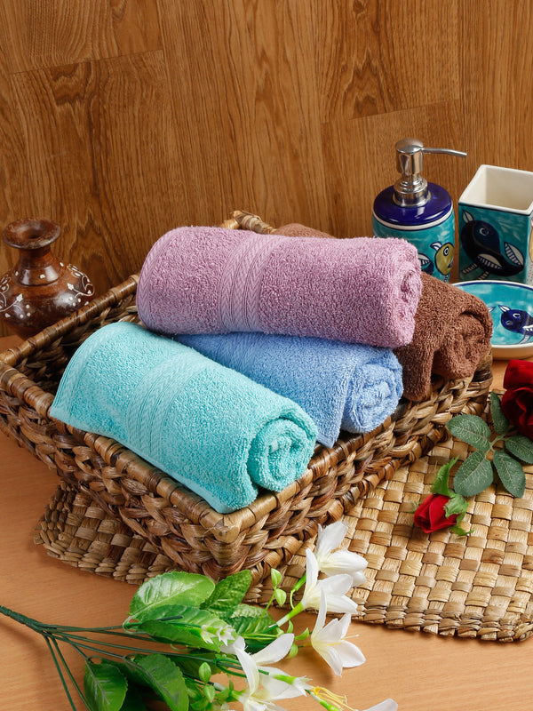 Naksh 450 GSM Super Absorbent Hand Towel Combo Multicolor 4