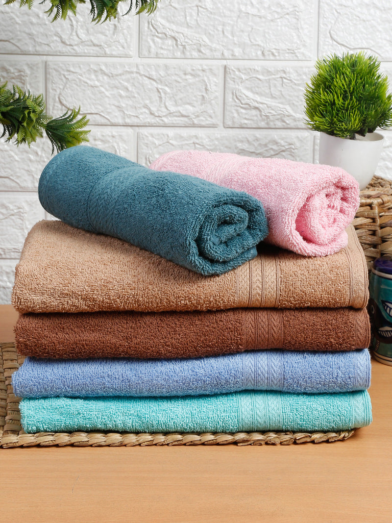 Naksh 450 GSM Super Absorbent Hand Towel Combo Multicolor 4