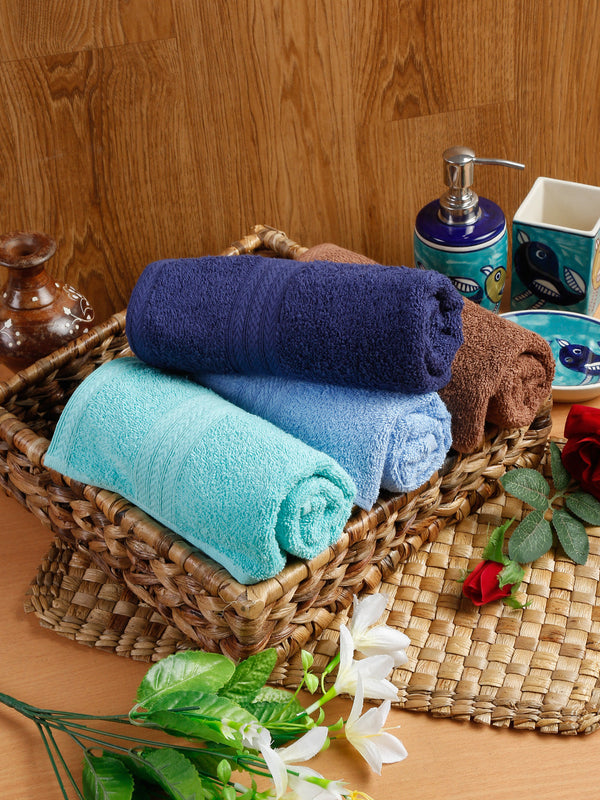 Naksh 450 GSM Super Absorbent Hand Towel Combo Multicolor 5