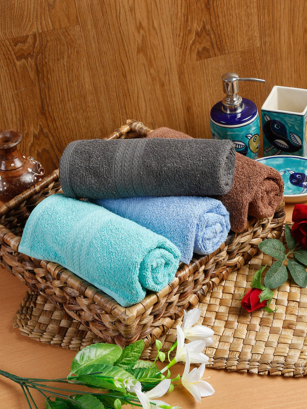 Naksh 450 GSM Super Absorbent Hand Towel Combo Multicolor 7