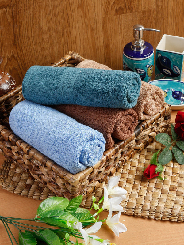 Naksh 450 GSM Super Absorbent Hand Towel Combo Multicolor 9