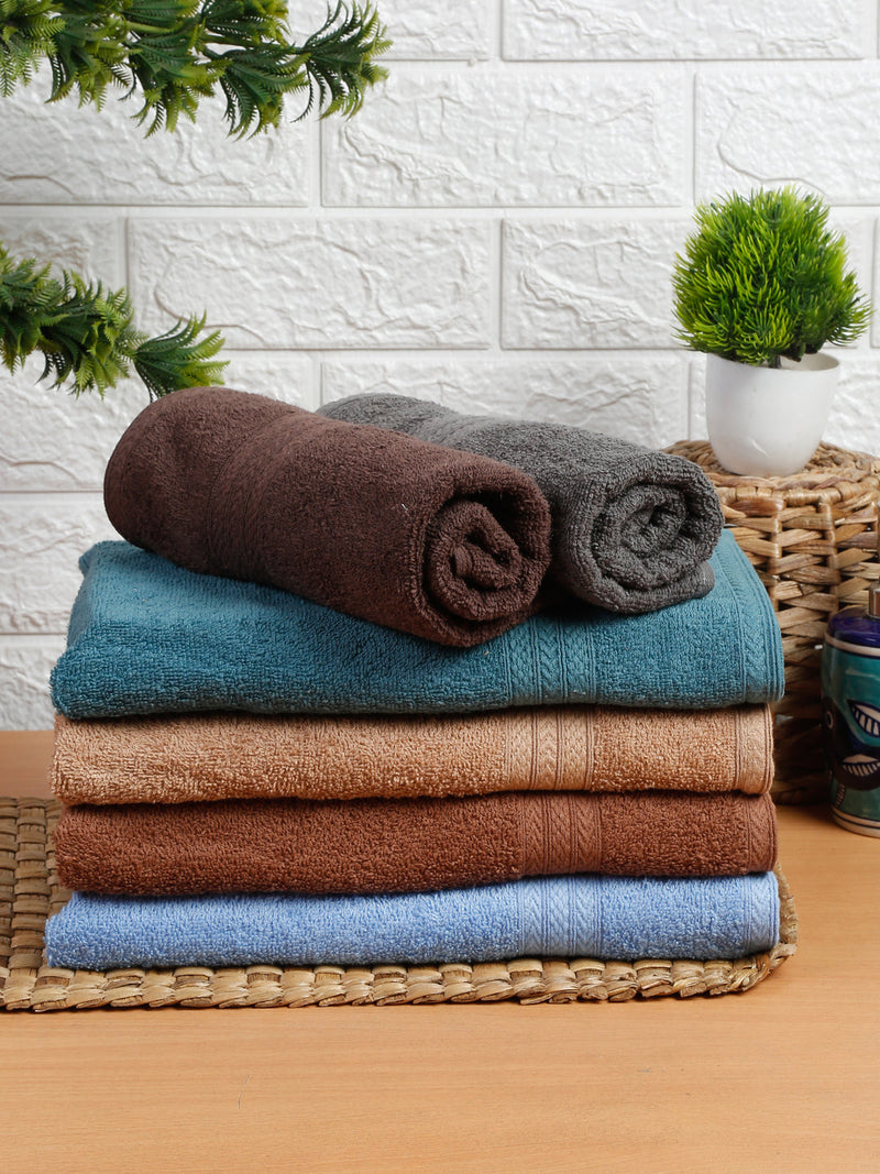 Naksh 450 GSM Super Absorbent Hand Towel Combo Multicolor 9